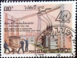 Stamps Laos -  Intercambio 0,30 usd 90 k. 1990