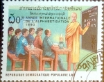 Stamps Laos -  Intercambio 0,40 usd 60 k. 1990