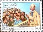 Stamps Laos -  Intercambio 0,15 usd 40 k. 1990