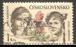 Stamps Czechoslovakia -  Marie Kuderikova y Jozka Jaburkova