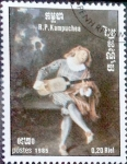 Stamps Cambodia -  Intercambio 0,15 usd 0,20 r. 1985