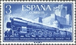 Stamps Spain -  ESPAÑA 1958 1237 Sello Nuevo Congreso Ferrocarriles 3pts