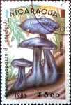 Stamps Nicaragua -  Intercambio nf5xb 0,25 usd 5,00 córdobas 1985
