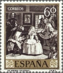 Stamps Spain -  ESPAÑA 1959 1241 Sello Nuevo Pintor Diego Velázquez Las Meninas 60cts