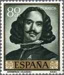 Stamps Spain -  ESPAÑA 1959 1243 Sello Nuevo Pintor Diego Velázquez Autorretrato 80cts