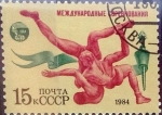 Stamps Russia -  Intercambio m1b 0,20 usd 15 k. 1984