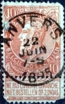 Stamps Belgium -  Intercambio 0,30 usd 10 cents. 1893