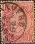 Stamps Belgium -  Intercambio 0,40 usd 10 cents. 1900