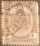 Stamps Belgium -  Intercambio 0,30 usd 2 cents. 1894