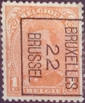 Stamps Belgium -  Intercambio 0,20 usd 1 cents. 1915