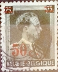 Stamps Belgium -  Intercambio 0,20 usd 50 s. 75 cents. 1938