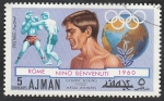 Stamps United Arab Emirates -  Ajman - Campeón de boxeo, Nino Benvenuti