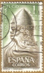 Stamps Europe - Spain -   Rodrigo Diaz de Vivar 'EL CID' - Estatua Burgos