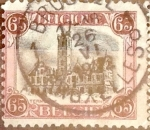 Stamps Belgium -  Intercambio 0,20 usd 65 cents. 1920