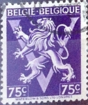 Stamps Belgium -  Intercambio 0,20 usd 75 cents. 1944