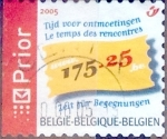 Stamps Belgium -  Intercambio 0,30 usd 50 cents.  2005