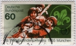 Stamps : Europe : Germany :  Weltpfadiinder