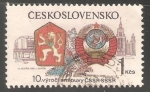 Stamps Czechoslovakia -  Vistas de Praga y Moscou