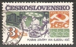 Stamps Czechoslovakia -  XVI. Congreso del Partido Comunista