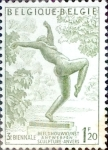 Stamps Belgium -  Intercambio 1,10 usd 1,20 fr. 1955