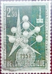 Stamps Belgium -  Intercambio 0,20 usd 2,50 fr. 1958