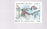Stamps United Arab Emirates -  hokei sobre hielo