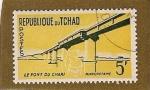 Stamps : Africa : Chad :  le pont du chari