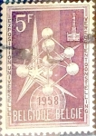 Stamps Belgium -  Intercambio 0,55 usd 5,00 fr. 1958