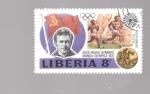 Stamps Liberia -  jjoo munich medalla de oro