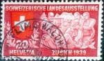 Stamps Switzerland -  Intercambio 0,20 usd 20 cents. 1939