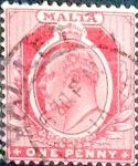 Stamps Malta -  Intercambio 0,20 usd 1 p. 1907