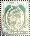 Stamps Malta -  Intercambio 0,35 usd 1/2 p. 1904