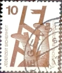 Stamps Germany -  Intercambio 0,20 usd 10 pf. 1971