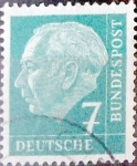 Stamps Germany -  Intercambio 0,20 usd 7 pf. 1954