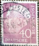 Sellos de Europa - Alemania -  Intercambio 0,20 usd 40 pf. 1954