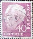 Stamps Germany -  Intercambio 0,20 usd 40 pf. 1954