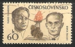 Stamps Czechoslovakia -  Vlado Clementis - Karol Smidke