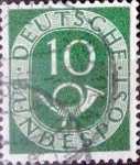 Stamps Germany -  Intercambio 0,20 usd 10 pf. 1951