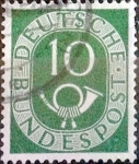 Stamps Germany -  Intercambio 0,20 usd 10 pf. 1951