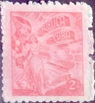 Stamps : America : Cuba :  Intercambio 0,20 usd 2 cents. 1948