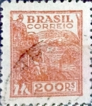 Sellos de America - Brasil -  Intercambio 0,35 usd  200 reales 1941