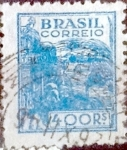 Stamps : America : Brazil :  Intercambio 0,35 usd  400 reales 1941