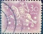Sellos de Europa - Portugal -  Intercambio 0,20 usd  30 cents. 1956