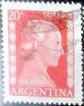 Stamps Argentina -  Intercambio 0,20 usd  20 cents. 1952