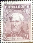 Stamps Argentina -  Intercambio 0,20 usd  20 cents. 1956