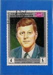 Stamps Yemen -  Jhon F. Kennedy