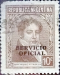 Stamps Argentina -  Intercambio 0,20 usd  10 cents. 1945