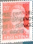 Stamps Argentina -  Intercambio 0,20 usd  20 cents. 1954