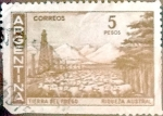 Stamps Argentina -  Intercambio 0,20 usd  5 pesos 1959