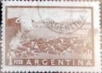 Stamps Argentina -  Intercambio 0,20 usd  1 peso  1958